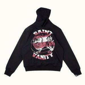 Saint Vanity Black Graphic Hoodie