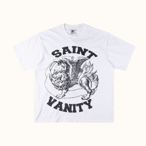 Saint Vanity Black Griffin White T-Shirt Saint Vanity Black Griffin White T-Shirt