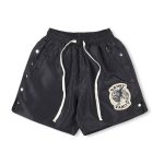 Saint Vanity Black Nylon Shorts