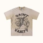 Saint Vanity Brown Griffin Cream Tee