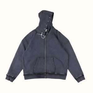 Saint Vanity Cotton Dark Grey Hoodie