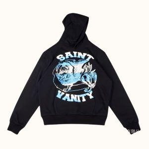 Saint Vanity Graphic Black Hoodie