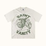 Saint Vanity Green Griffin White T-Shirt