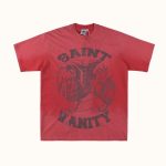 Saint Vanity Grey Griffin Red T-Shirt
