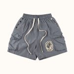 Saint Vanity Grey Nylon Shorts