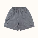 Saint Vanity Grey Nylon Shorts
