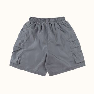 Saint Vanity Grey Nylon Shorts