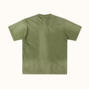Saint Vanity White Griffin Washed Olive T-Shirt