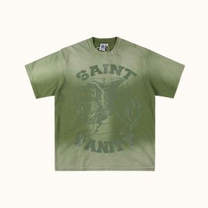 Saint Vanity Griffin Washed Olive T-Shirt