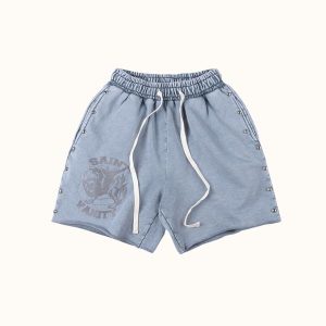 Saint Vanity Light Blue Denim Shorts