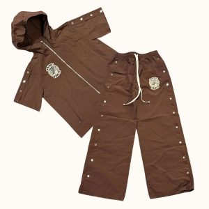 Saint Vanity Nylon Track Set Brown