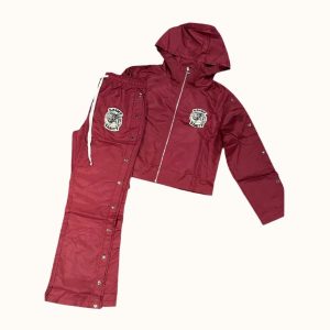 Saint Vanity Nylon Track Set Burgundy