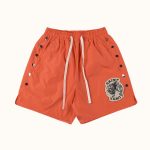 Saint Vanity Orange Nylon Shorts