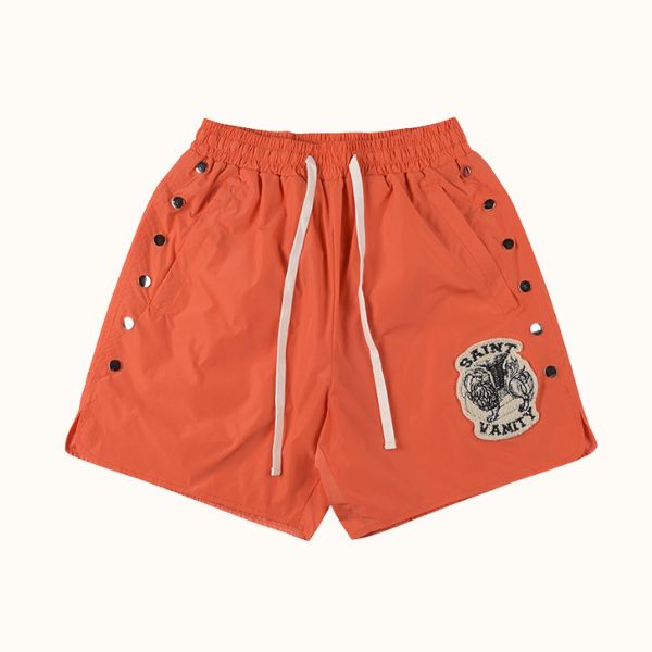 Saint Vanity Orange Nylon Shorts Saint Vanity Orange Nylon Shorts