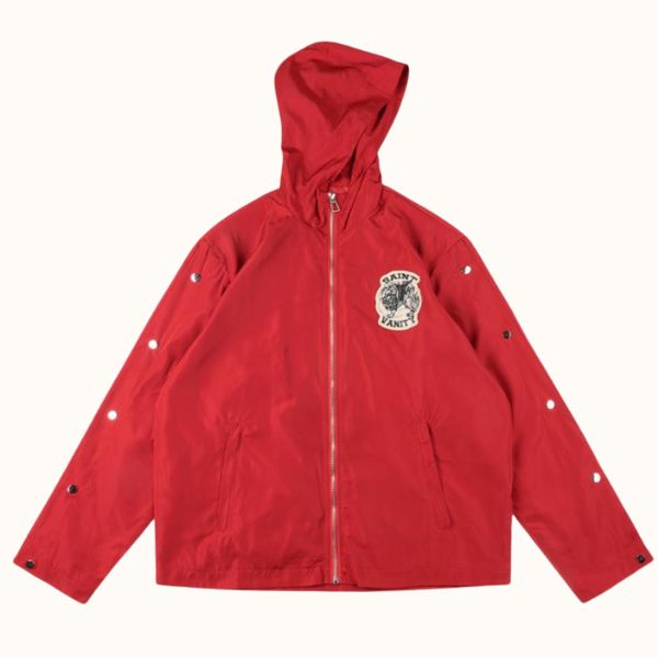 Saint Vanity Trench Red Coat Saint Vanity Trench Red Coat
