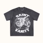Saint Vanity White Griffin Dark Grey T-Shirt