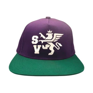 Plum & Green Griffin Snapback